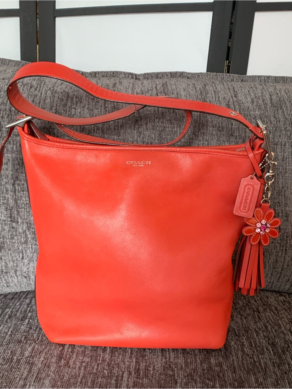 Coach Duffle #19889 in Coral